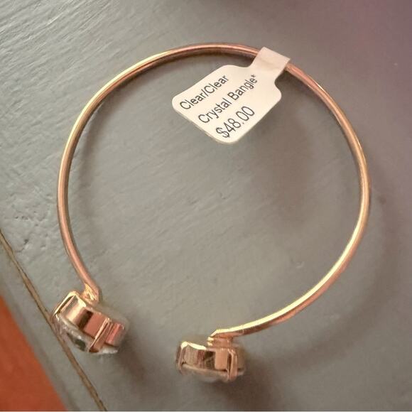 Sabika LIKE Rose Gold Tone Clear Crystal Cuff Bracelet NEW - Picture 6 of 8